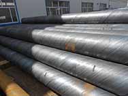Surface treatment method of anti-corrosion spiral steel pipe