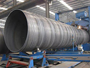Large-diameter welded steel pipe production process
