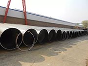 Spiral steel pipe for anti-corrosion purposes
