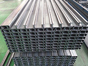 What precautions should be taken during the processing of channel steel