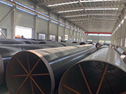 Internal and external epoxy powder coated straight seam steel pipe details