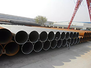Spiral welded pipe production process