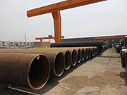 직선이음 강관 녹제거 방법 및 검사 단계